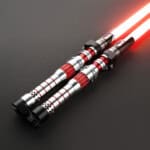 Dark Rey Palpatine Double-Bladed Duelling Lightsaber - RGB-X